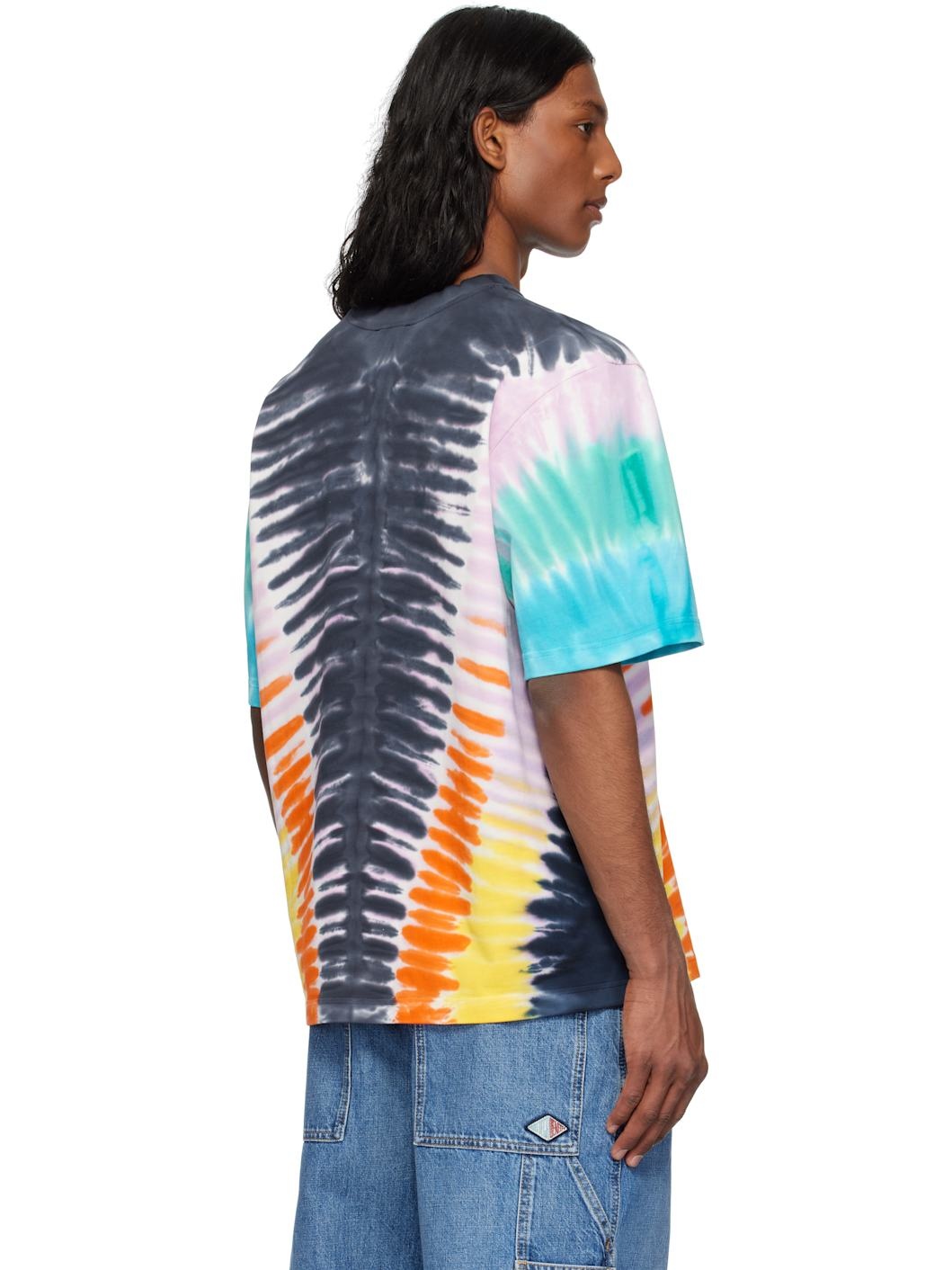 Multicolor Gradient Tie Dye T-shirt - 3