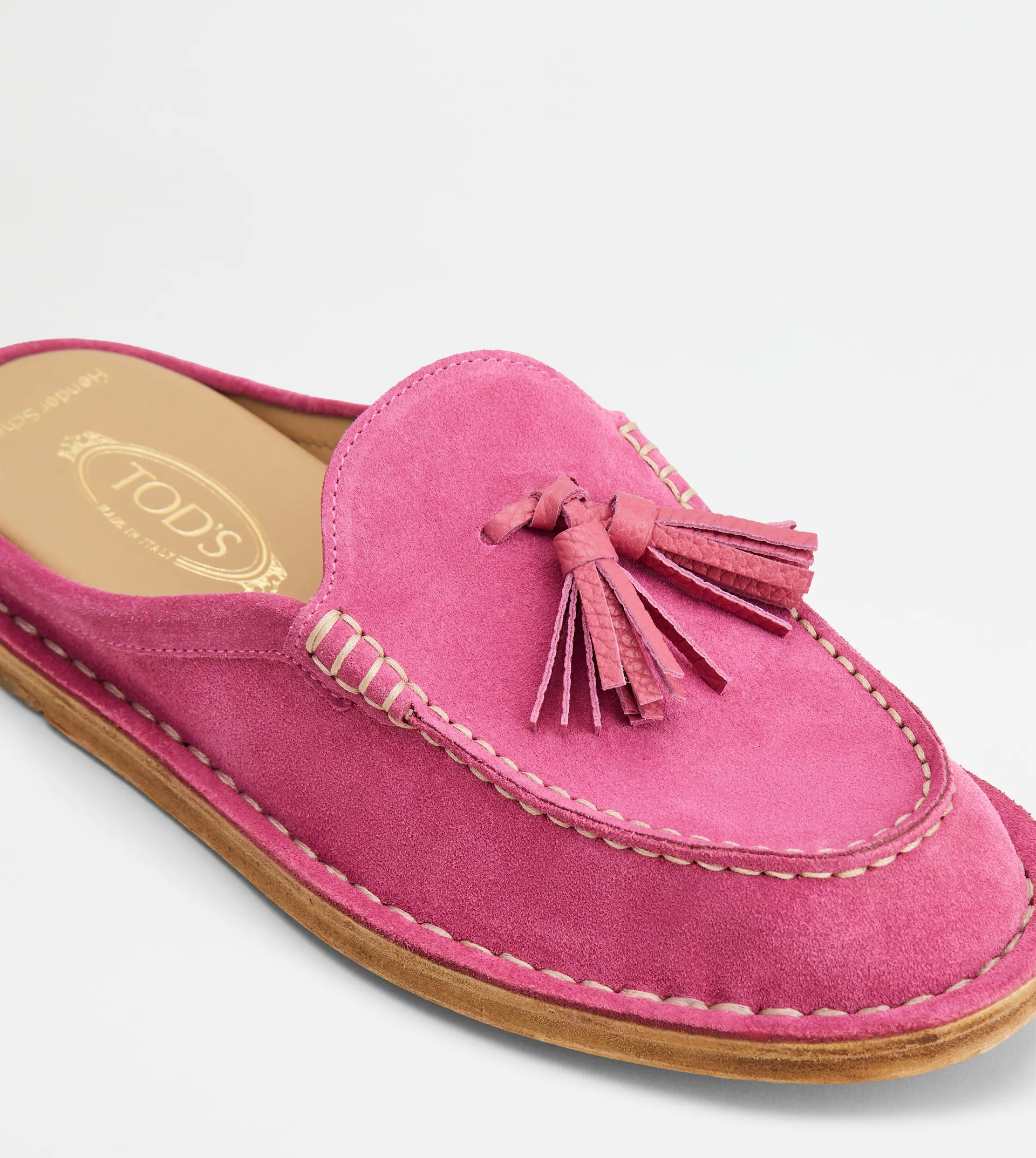 SABOTS IN SUEDE - PINK - 9