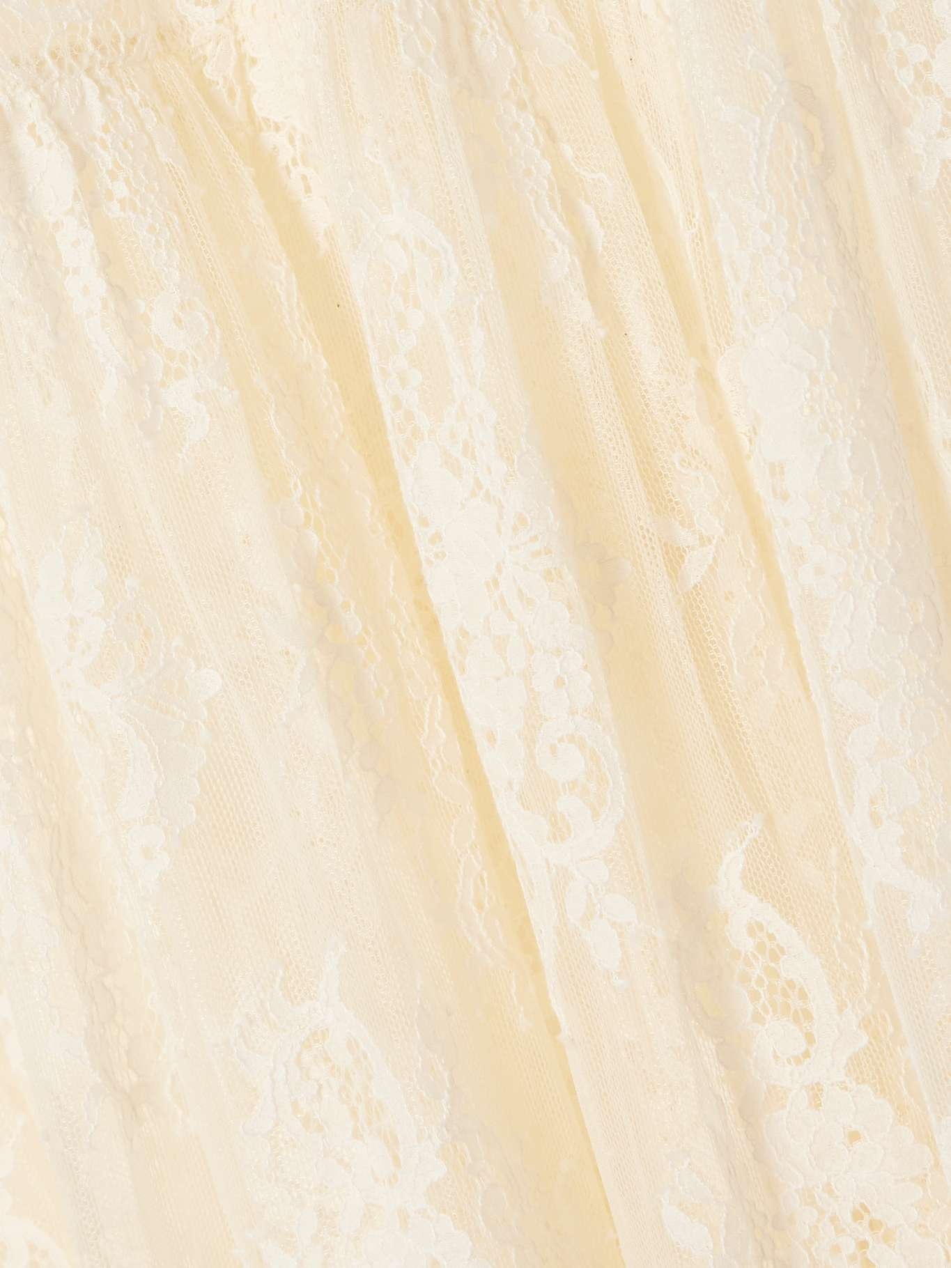 Sebastiane tiered lace midi skirt Off-white - 5