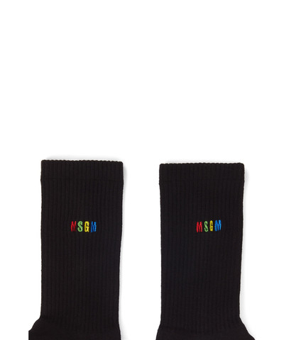MSGM Socks with small MSGN "Rainbow" logo outlook