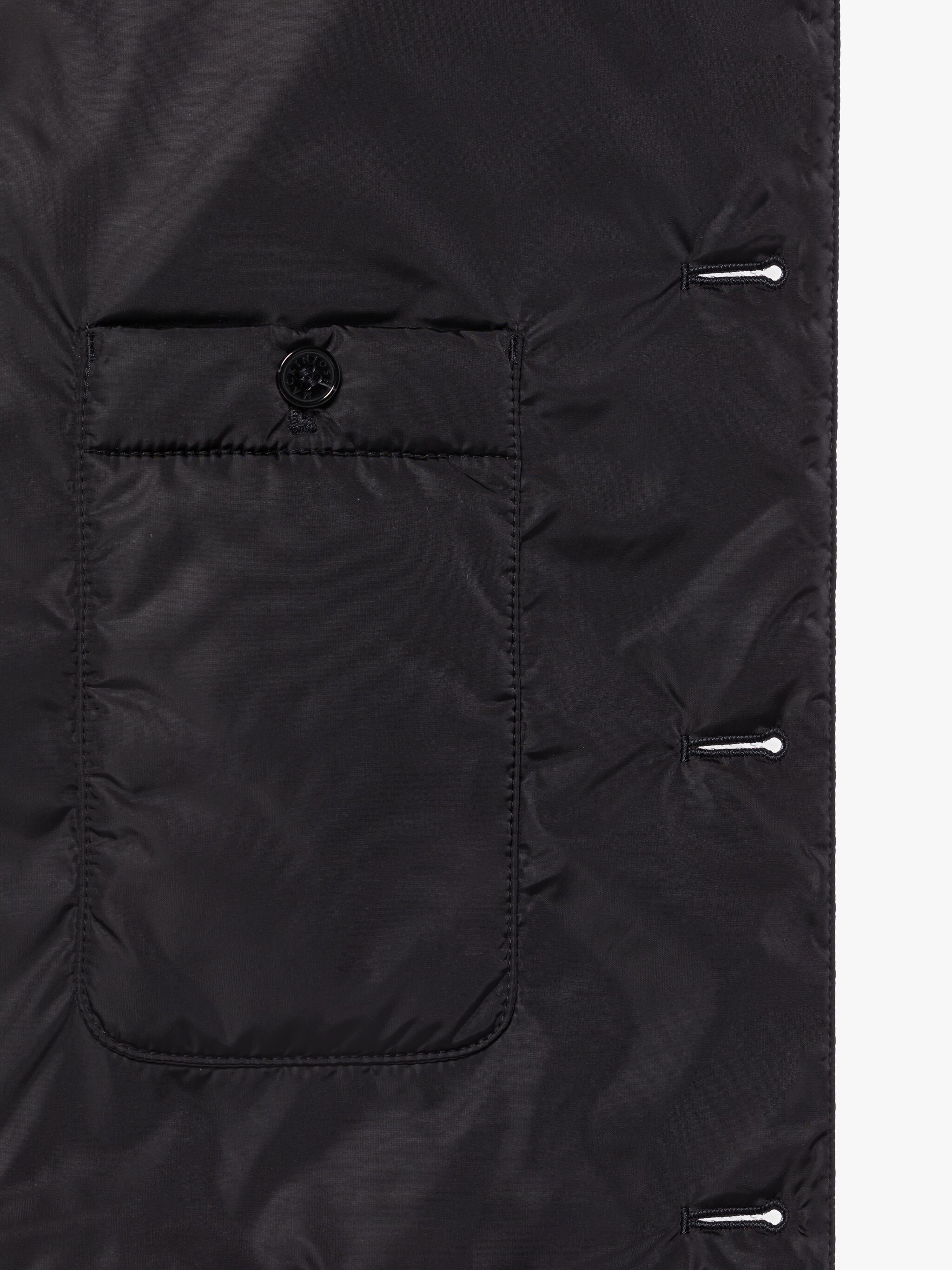 NEW HIG BLACK NYLON QUILTED LINER VEST - 6