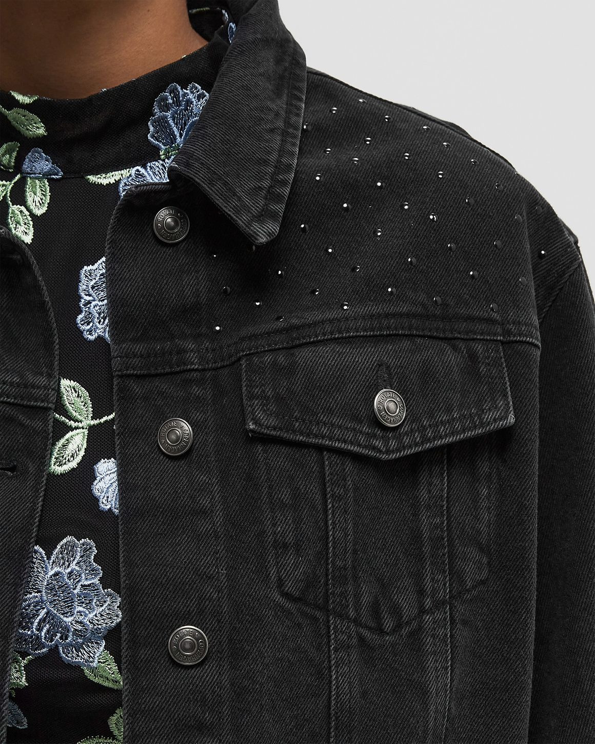 Denim Oversized Jacket - 4