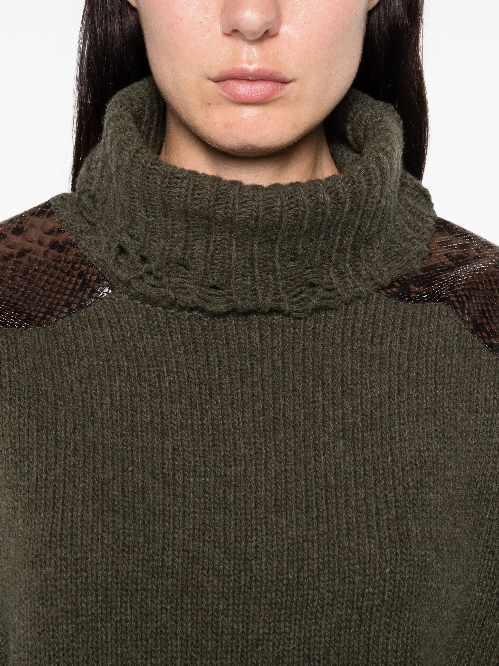 Stella Mccartney Panelled Frayed-hem Sweater - 3