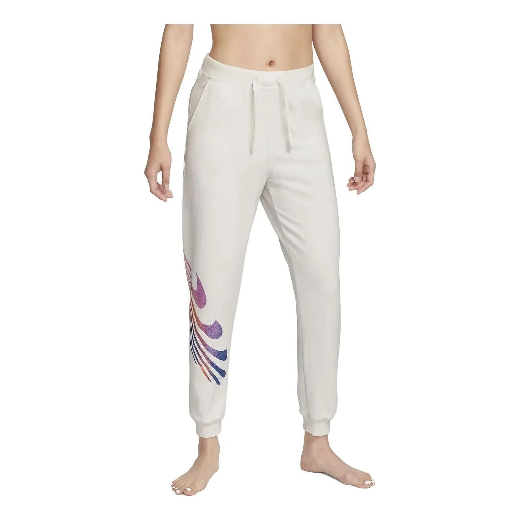 (WMNS) Nike Yoga Luxe A.I.R. 7/8 High-Rise Sweatpants 'Beige' DM7022-030 - 1