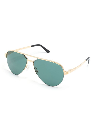 Cartier navigator-frame straight-arms sunglasses outlook