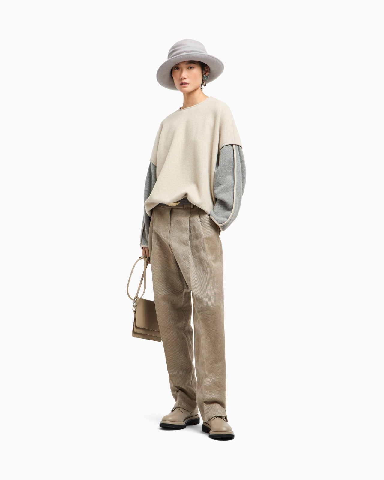 VIRGIN WOOL AND CASHMERE JERSEY SWEATSHIRT - 2