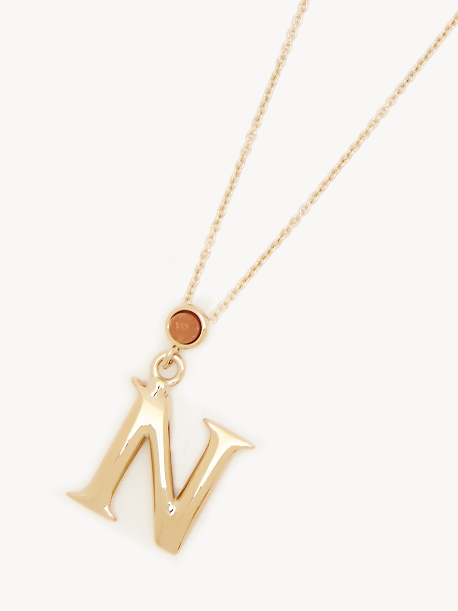 ALPHABET NECKLACE WITH PENDANT N - 2