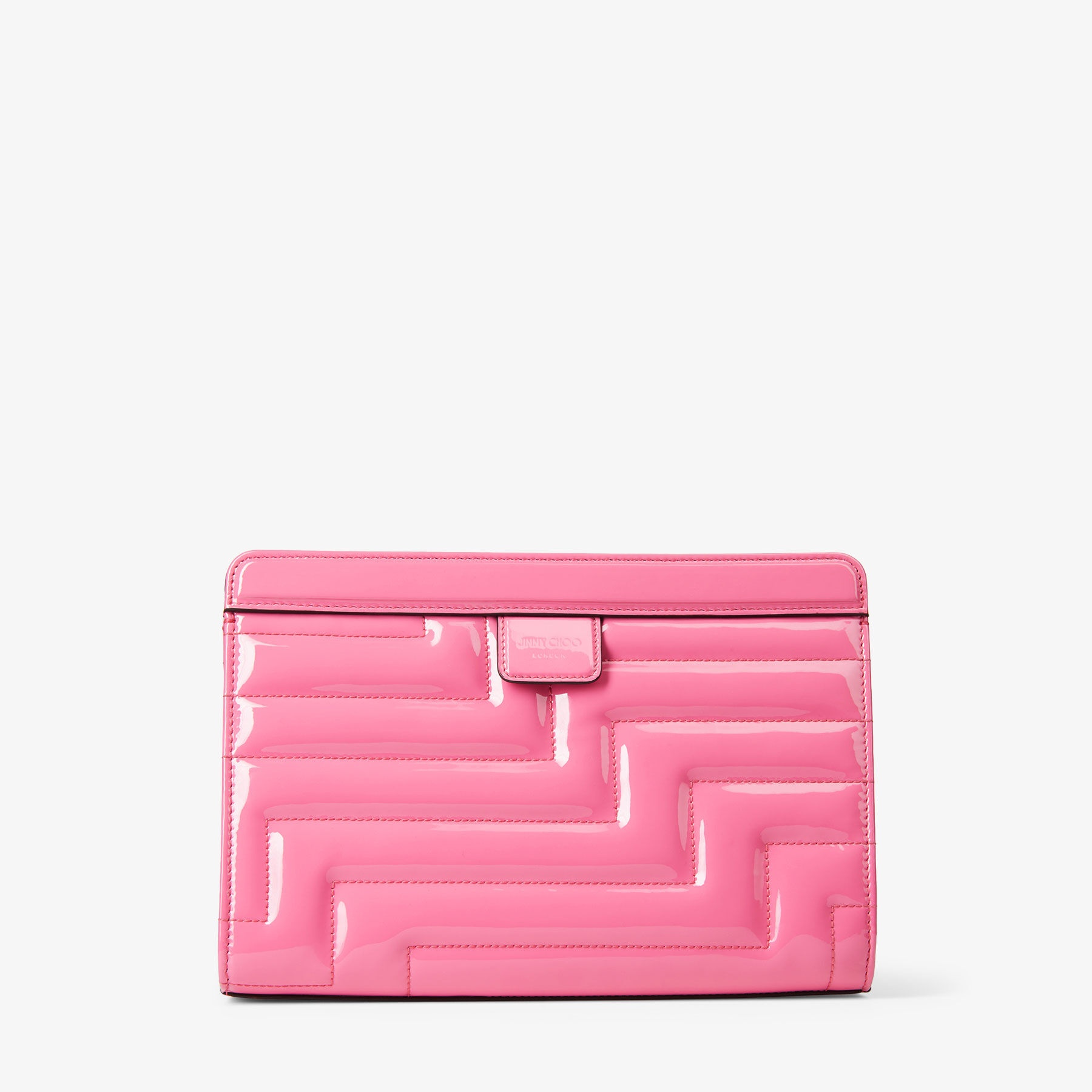 Varenne Avenue Pouch
Candy Pink Quilted Patent Pouch - 5