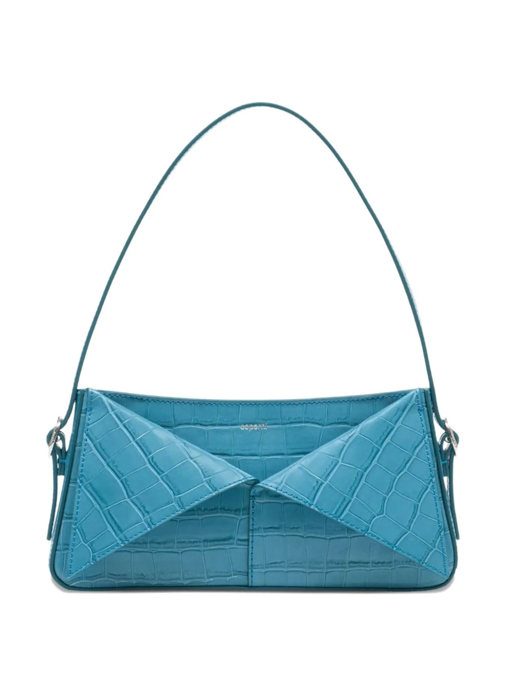 crocodile-effect belt handbag - 1