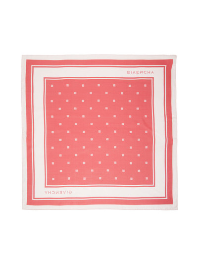 Givenchy Pink Plumetis Print Square Scarf outlook