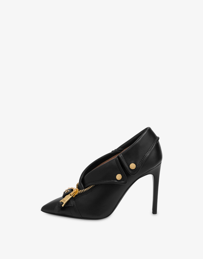 BIKER NAPPA LEATHER PUMPS 2