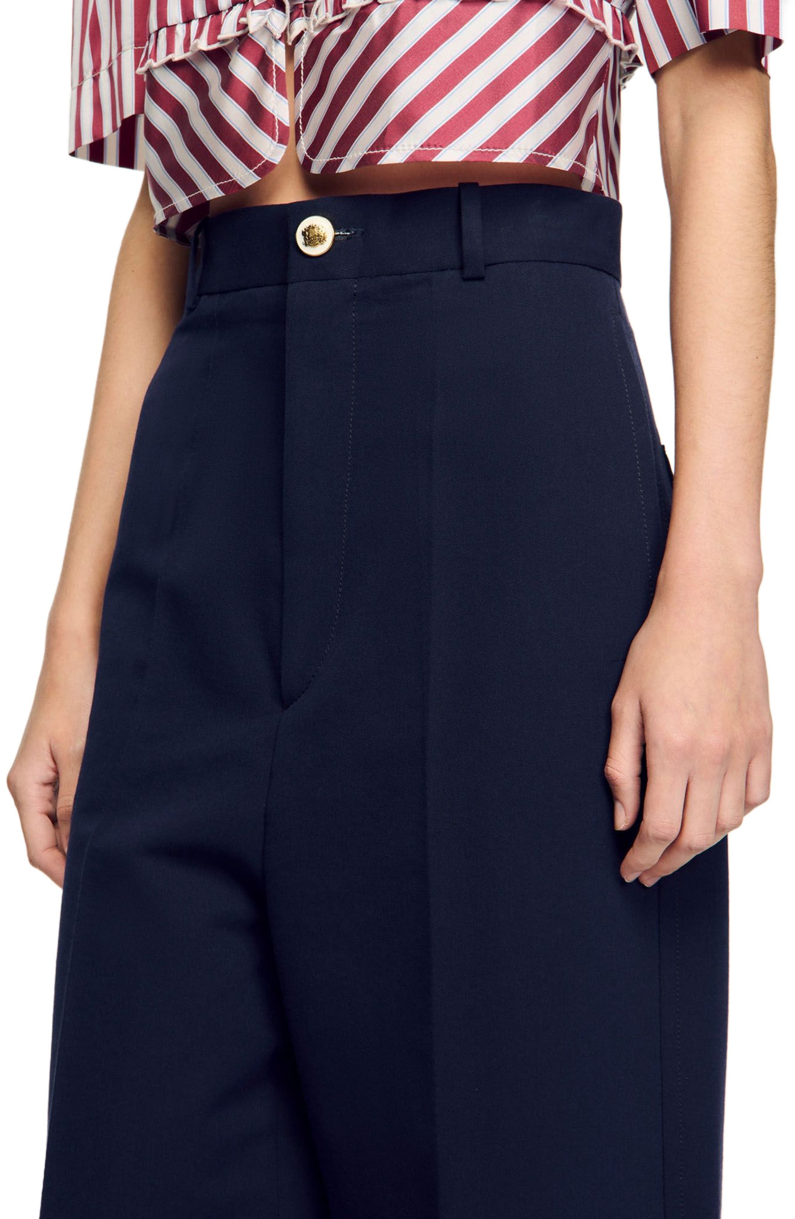 SANDRO Suit trousers in Navy Blue at Nordstrom - 4