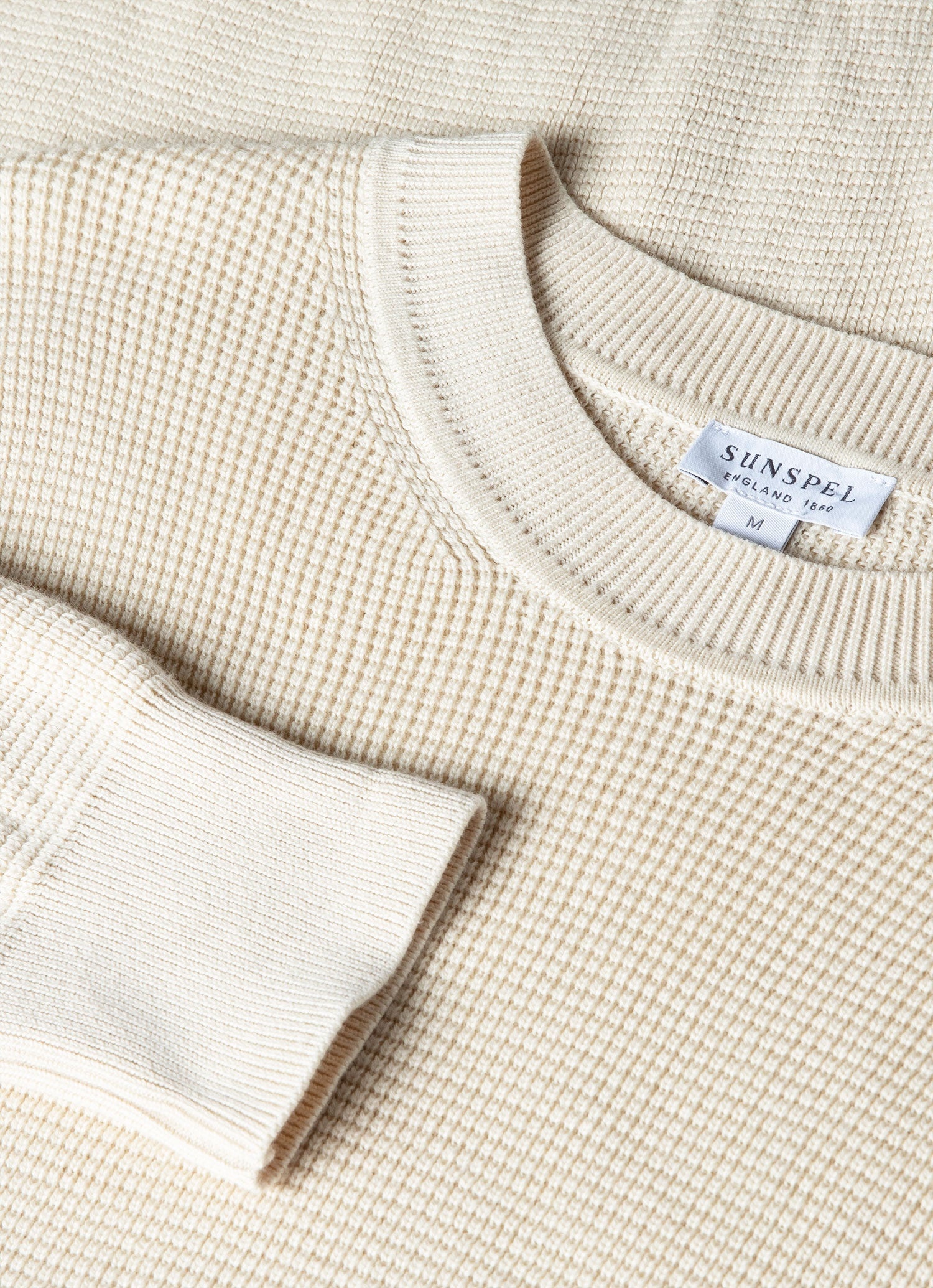 Waffle Stitch Crew Neck Jumper - 4