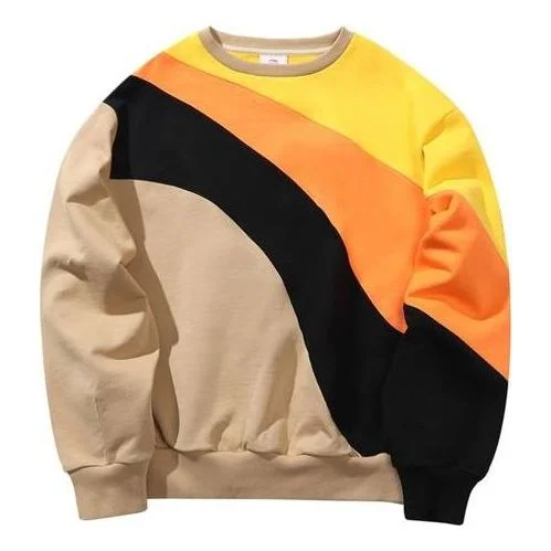 Li-Ning 2019 New York Fashion Week Contrasting Colors Pullover 'Beige Orange Black' AWDP727-2 - 1