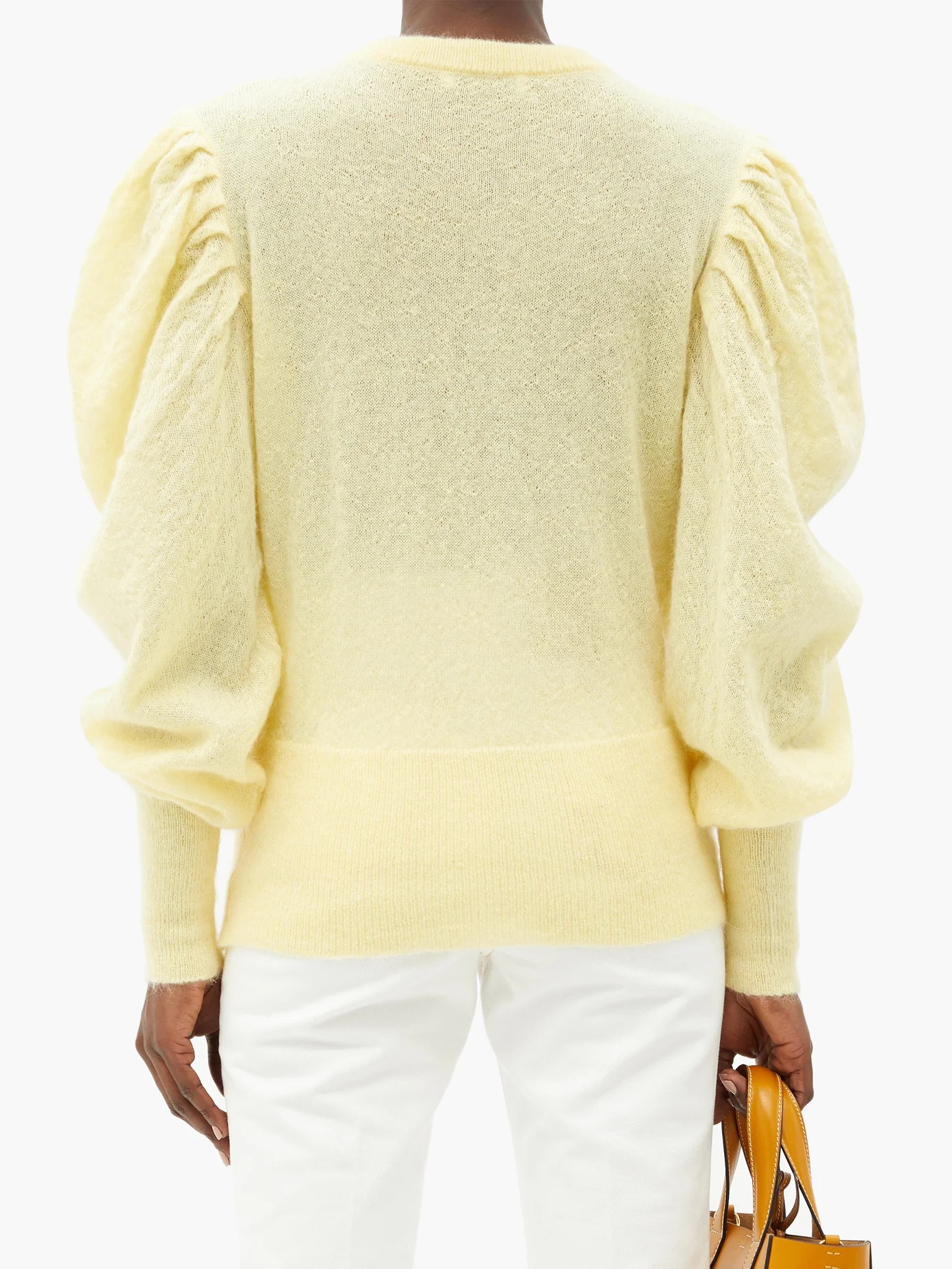 Balloon-sleeve mohair-blend sweater - 5