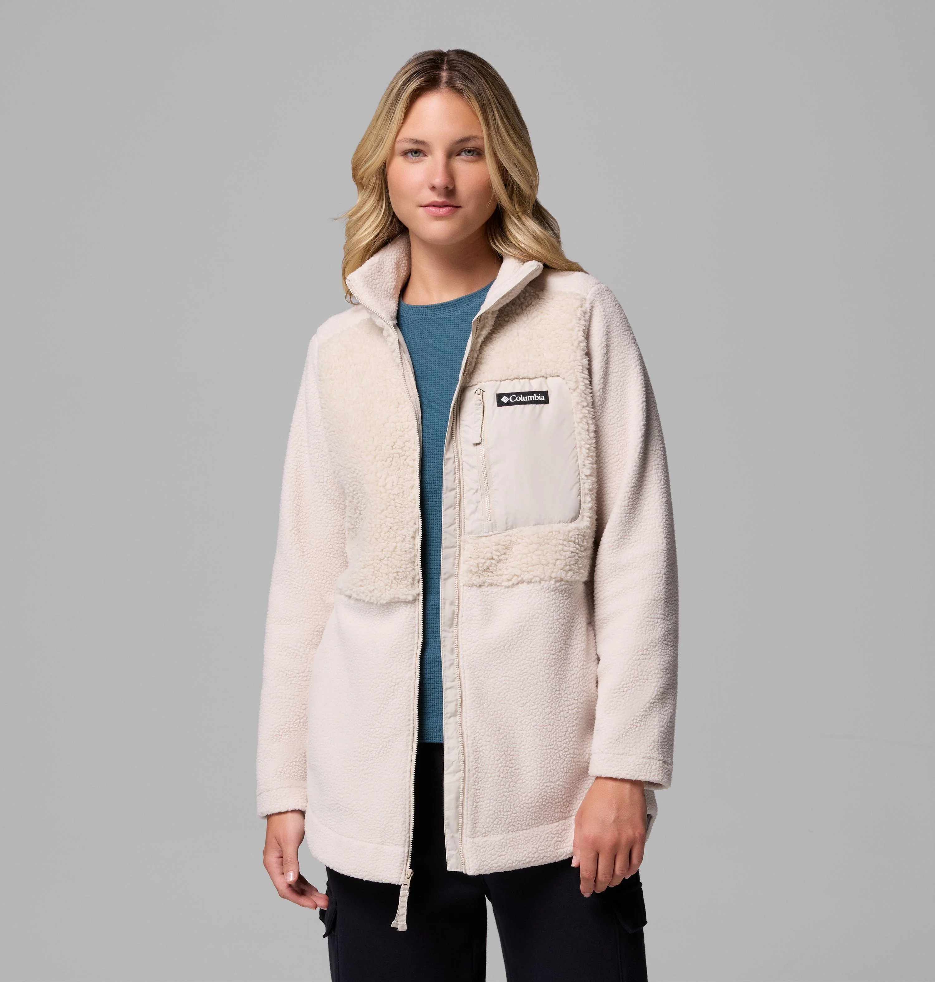 Women's Columbia Lodge Sherpa Full Zip Fleece Jacket - 1