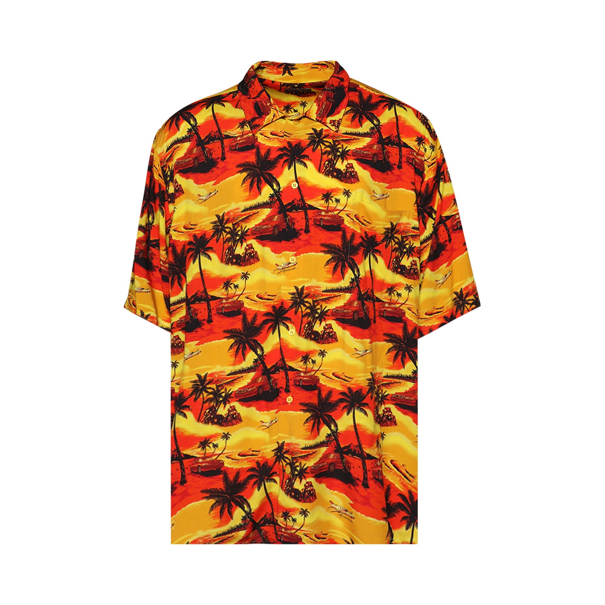 Balenciaga Short-Sleeve Minimal Shirt 'Orange' - 1