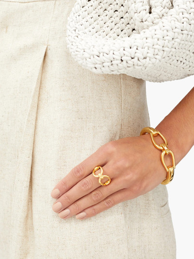 Sophie Buhai 18kt gold-vermeil horsebit ring outlook