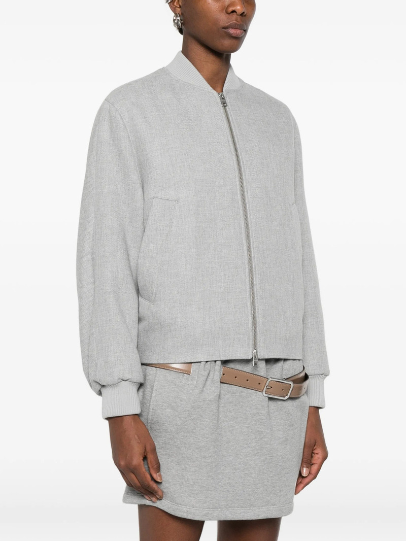Closed Zip-up Bomber Jacket 5