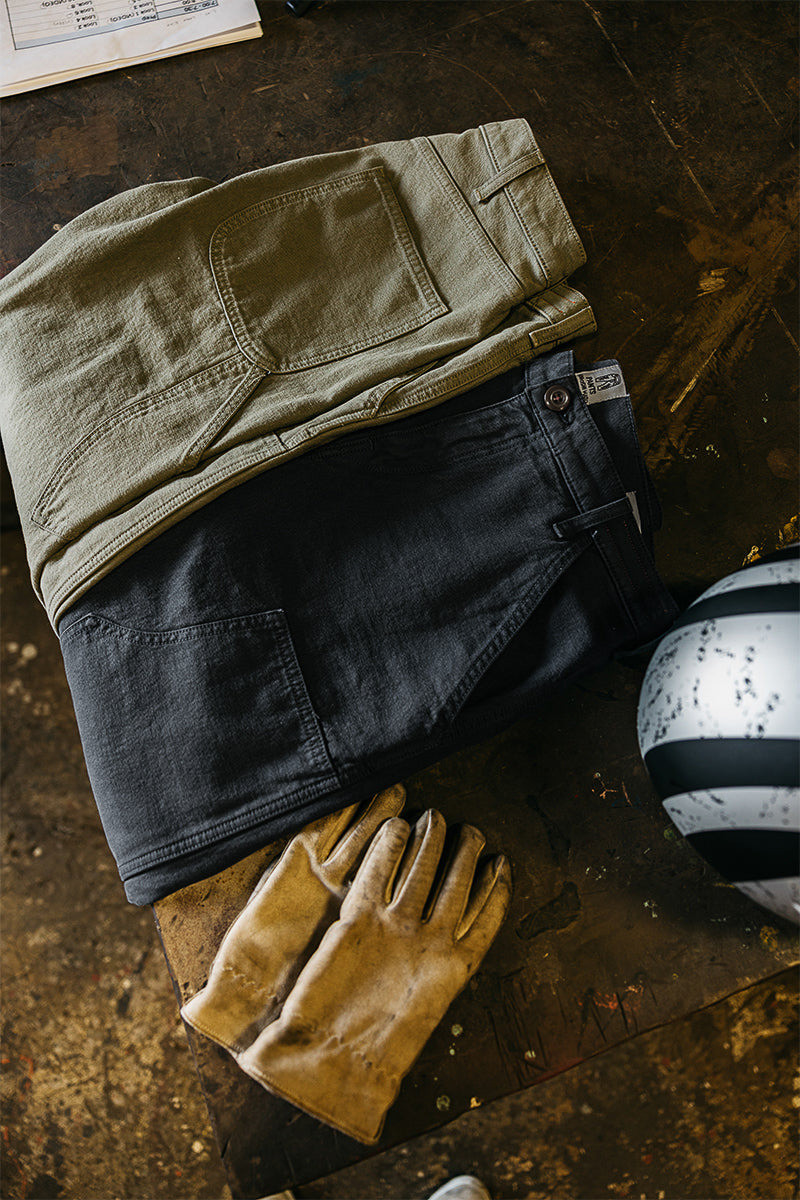 The Double Knee Pants Classic Straight - Concrete 4