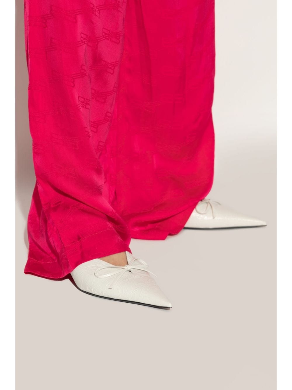40mm pointed-toe leather mules - 2