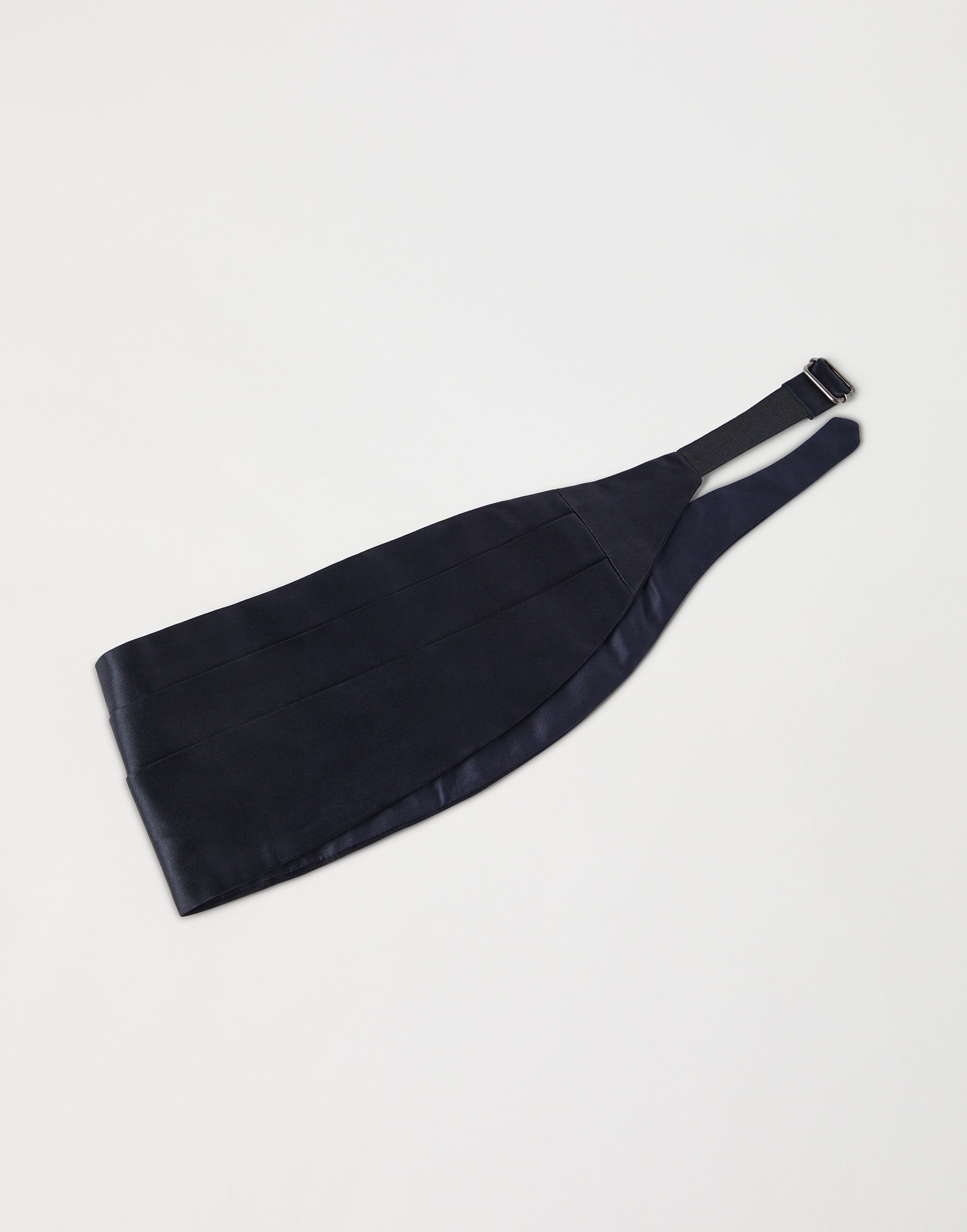 Cotton and silk satin cummerbund - 1