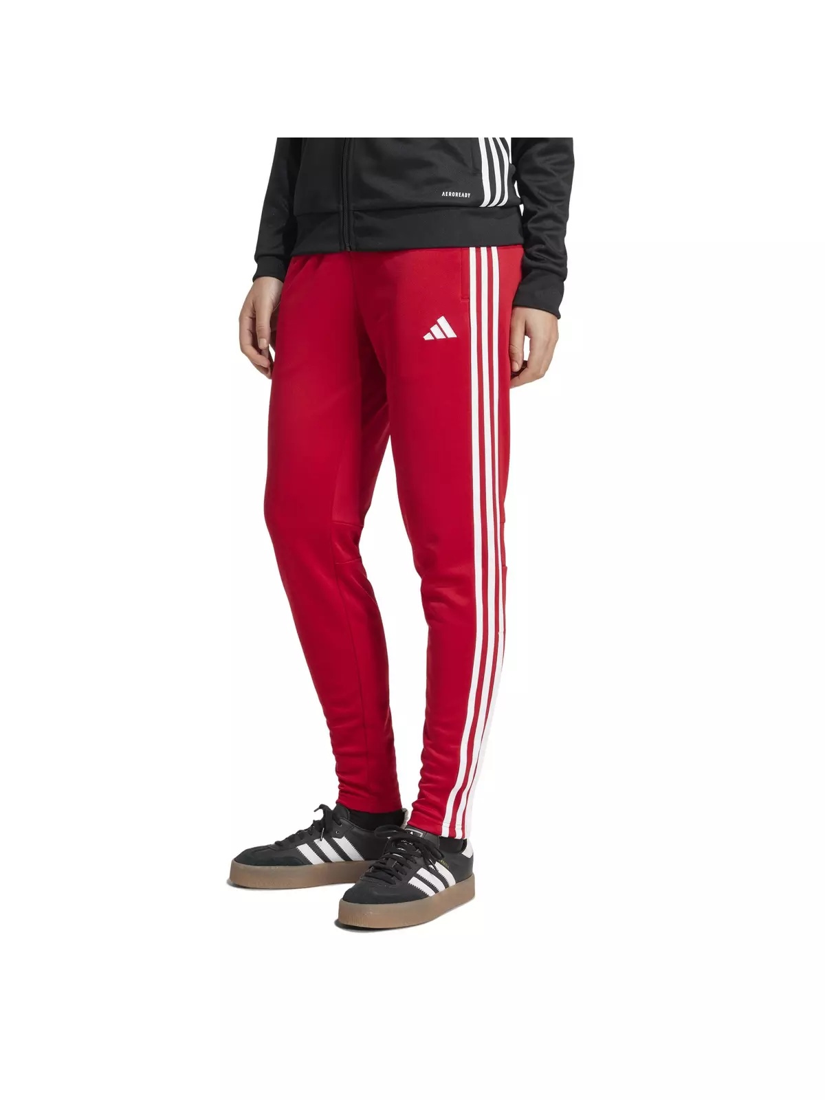 Women's Tiro 25 Essentials Training Tracksuit Bottoms -Red/White - 1