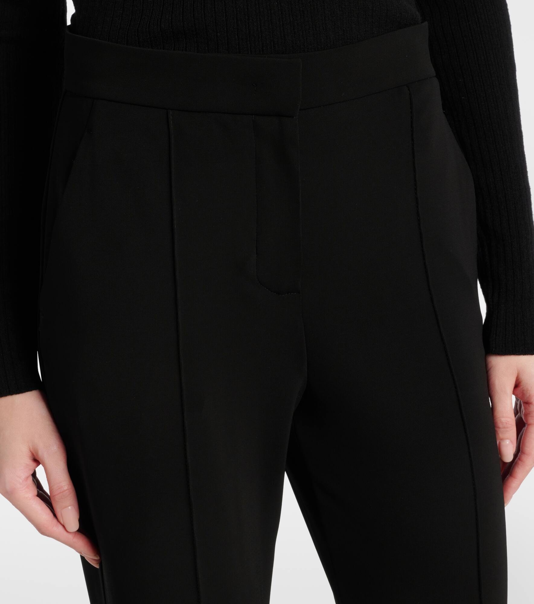 Dinda high-rise jersey straight pants - 4