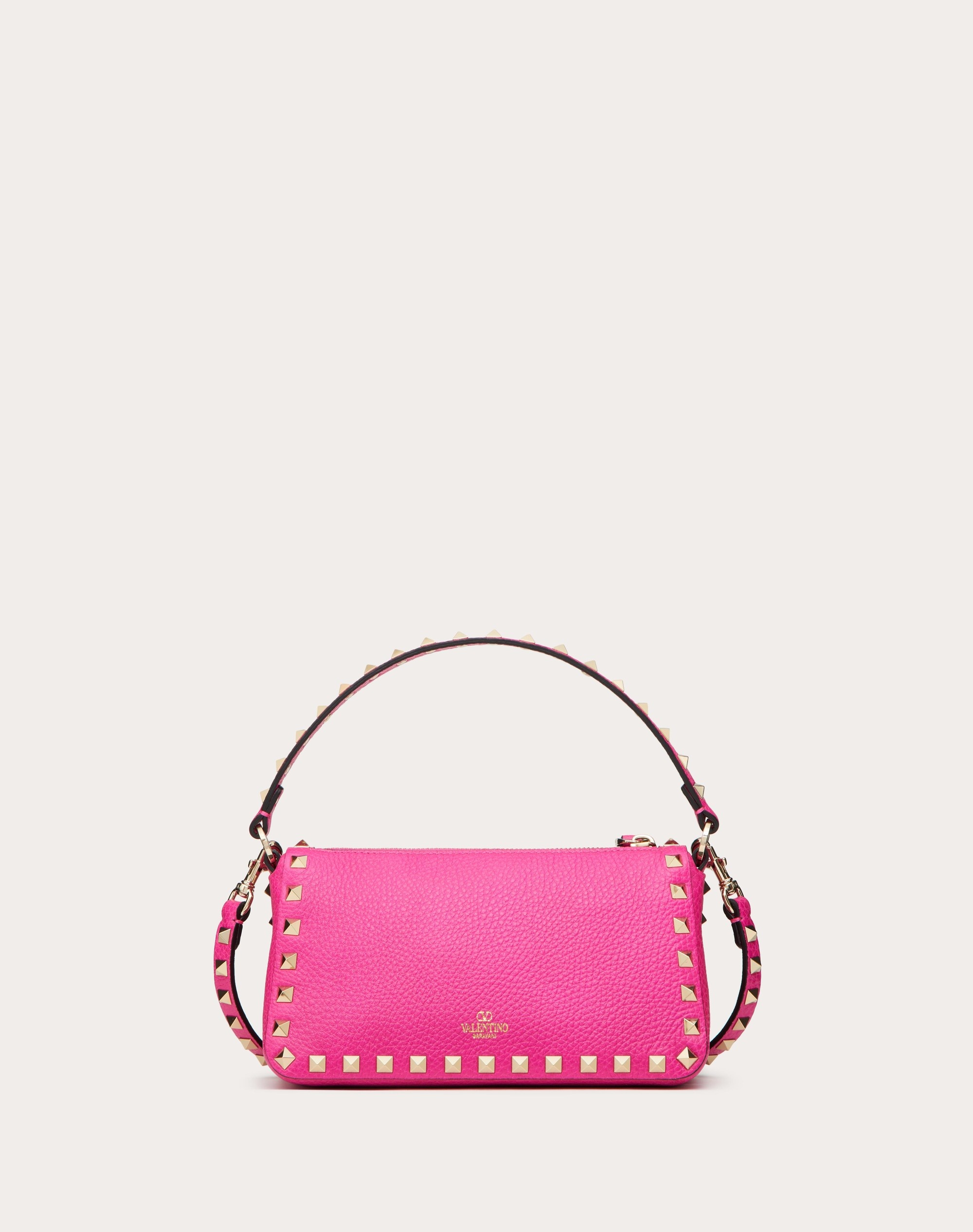 SMALL ROCKSTUD GRAINY CALFSKIN CROSSBODY BAG - 4