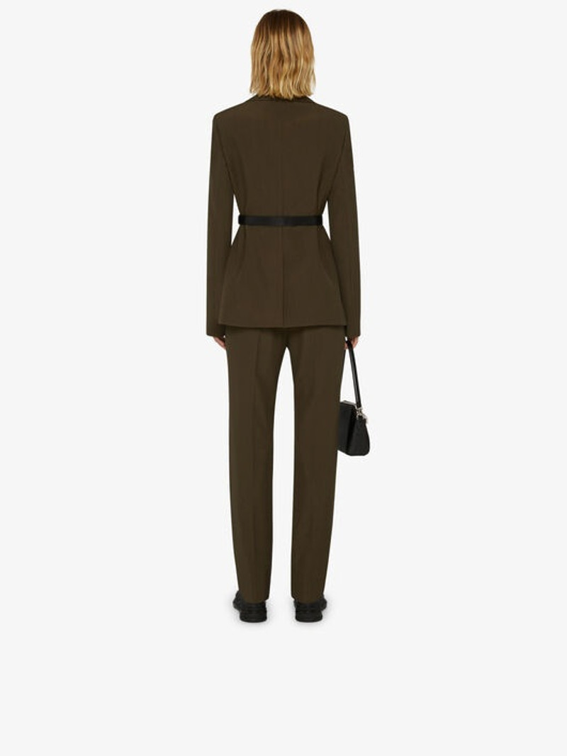 JACKET IN WOOL WITH DRAPÉ COLLAR 4