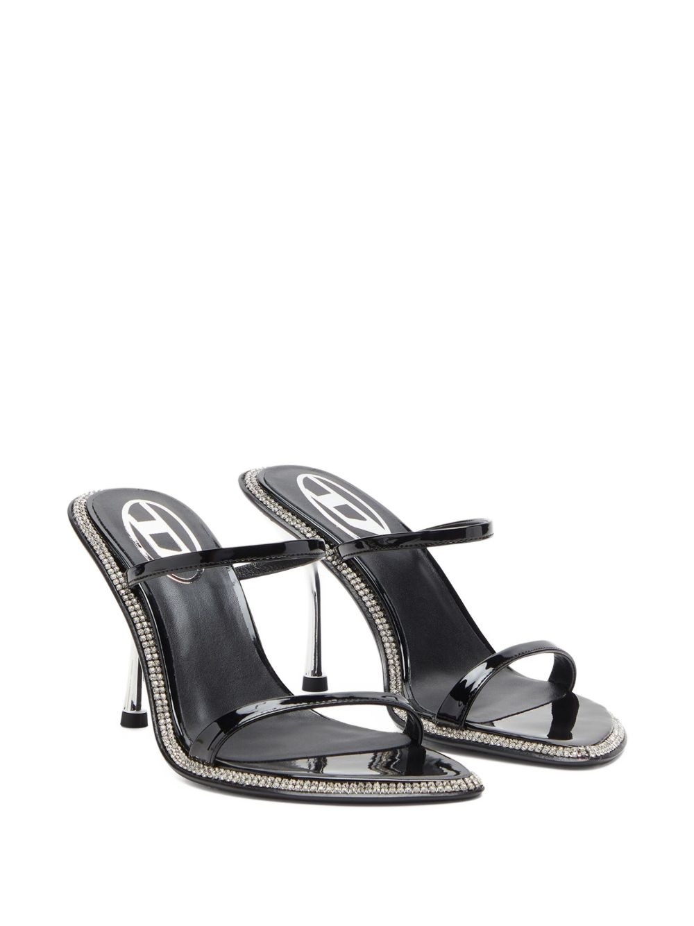 90mm crystal-embellished stiletto sandals - 2