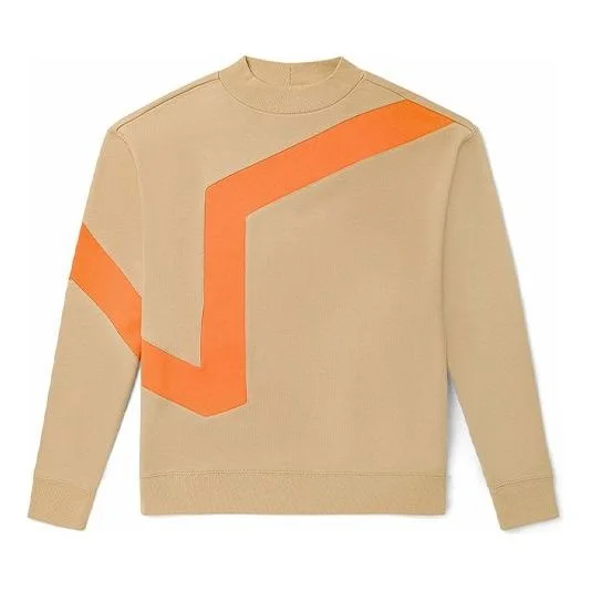 Vans Logo Printing Casual Sports Pullover Couple Style Khaki VN0A54NC7UE - 1