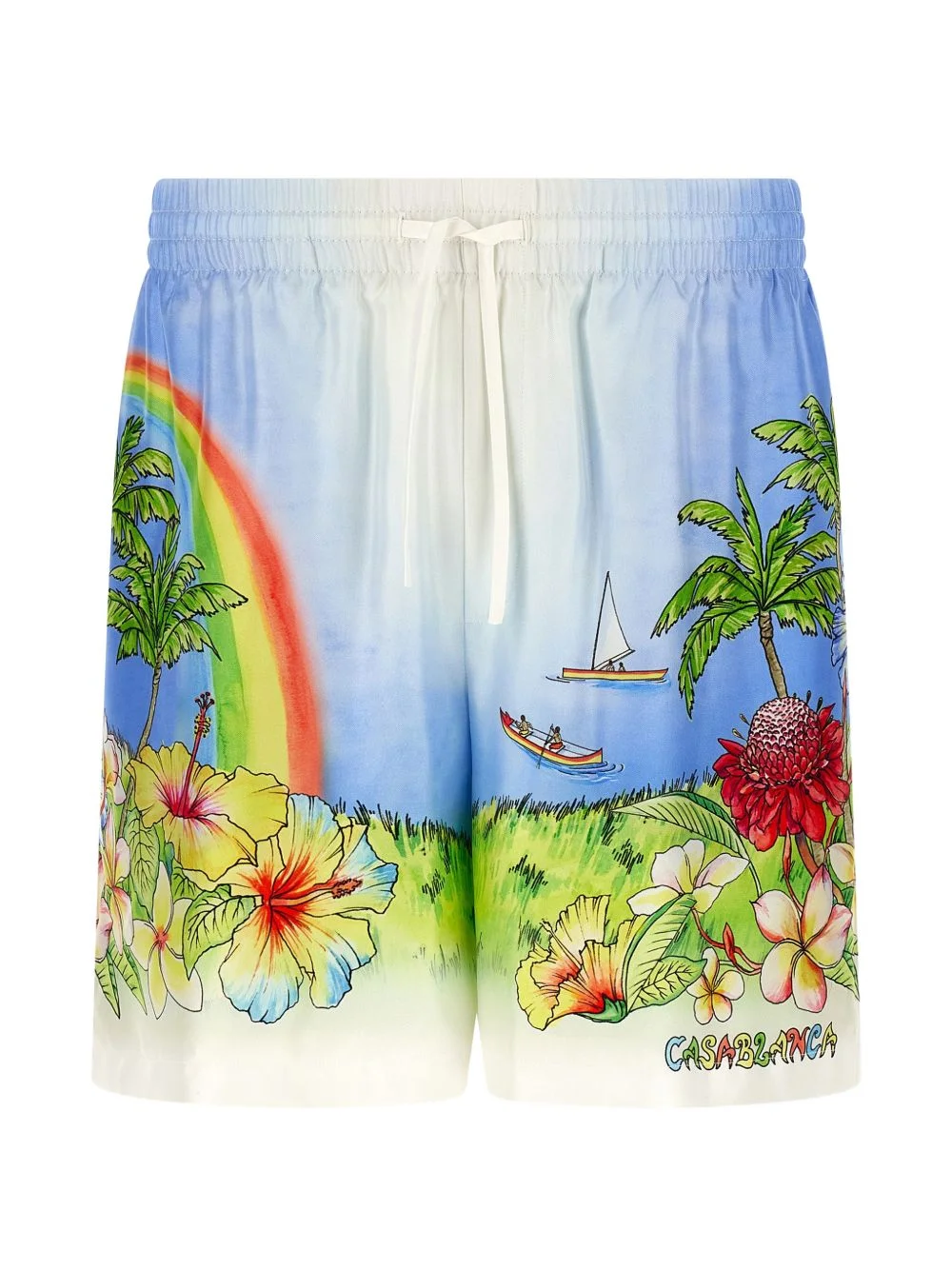 Aloha print-detail shorts - 1