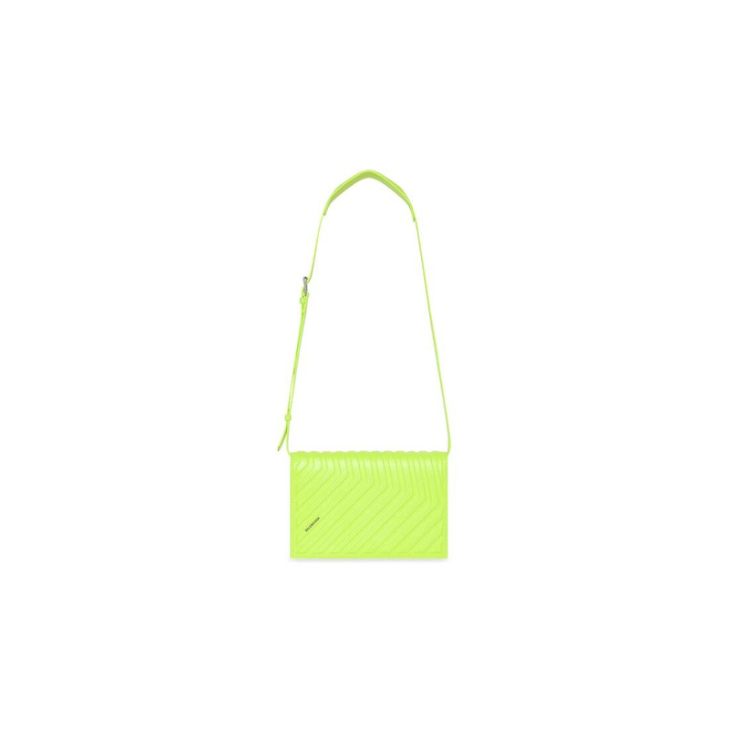 Men's Car Flap Bag With Strap in Yellow 1