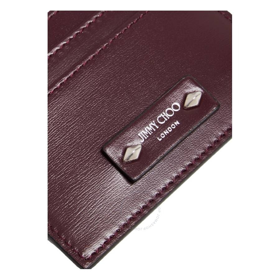 Jimmy Choo Embossed Logo Leather Card Case - 3