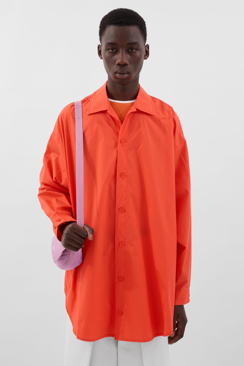 SUNNEI MEGA OVER SHIRT / bright orange outlook