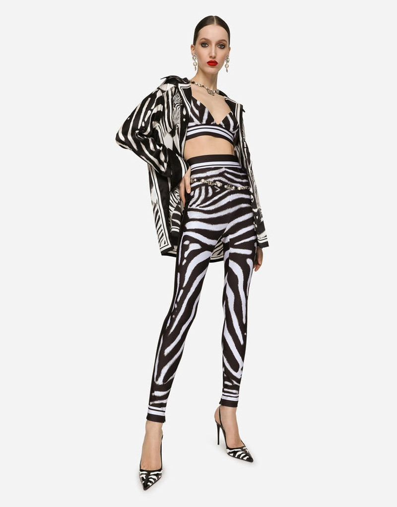 Zebra-print jersey top 5