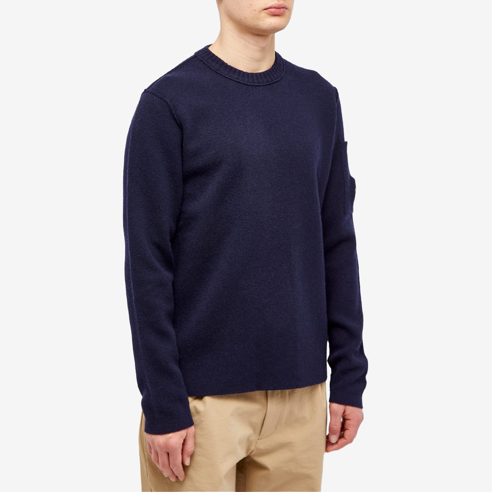 C.P. Company Lens Lambswool Crew Knit - 2