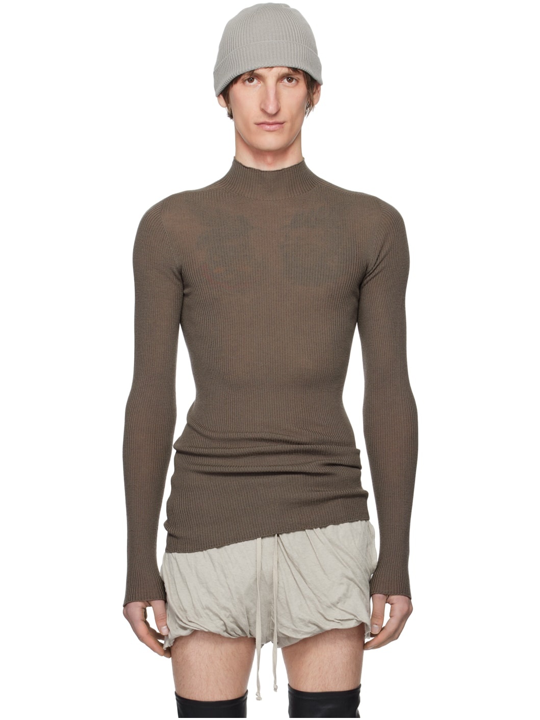 Gray Lupetto Sweater - 1