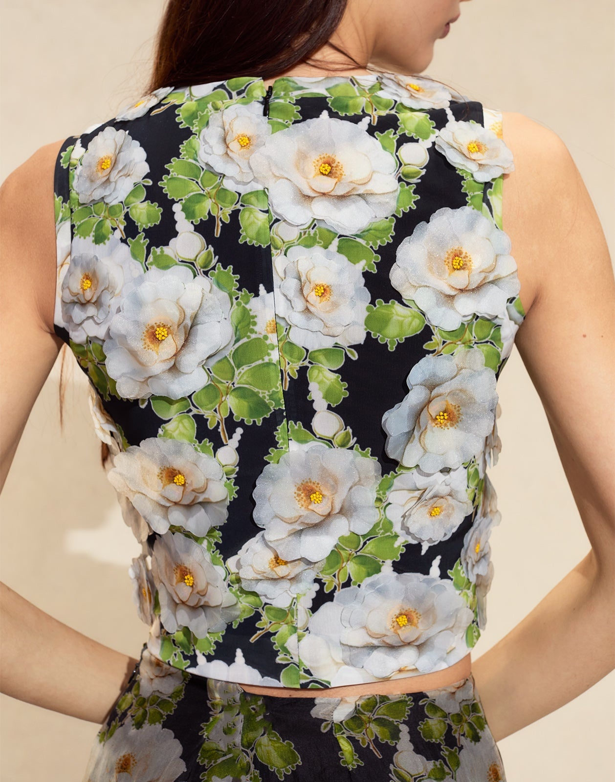 Cornelia Flower Applique Top - 4