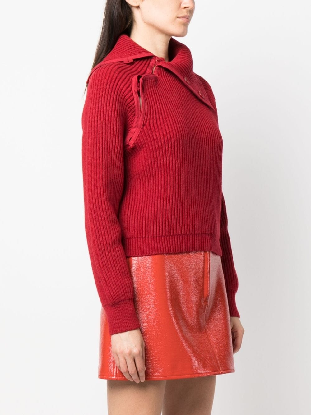 Vega asymmetric wool-blend jumper - 3