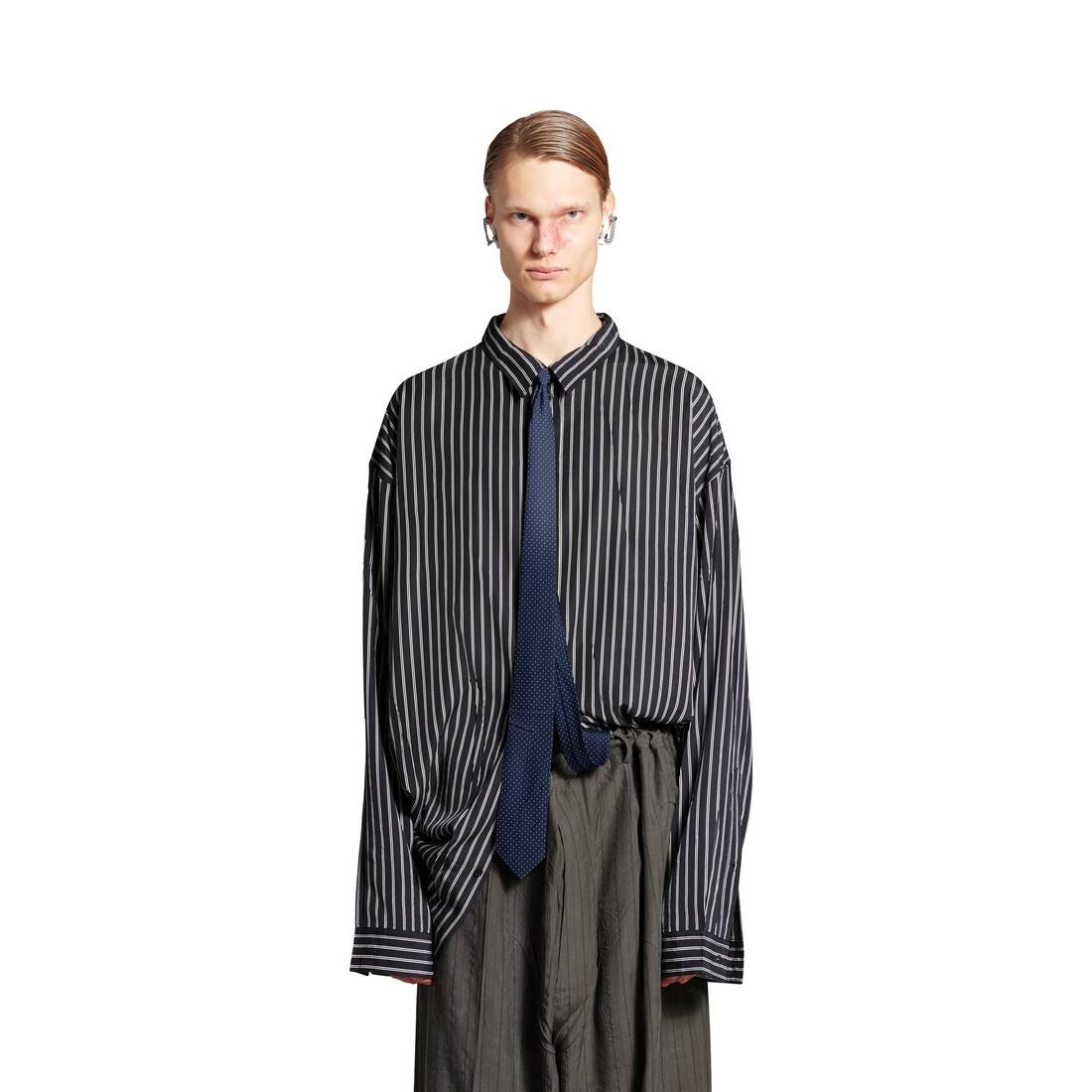 Men's Fluid Shirt in Black/white - 5