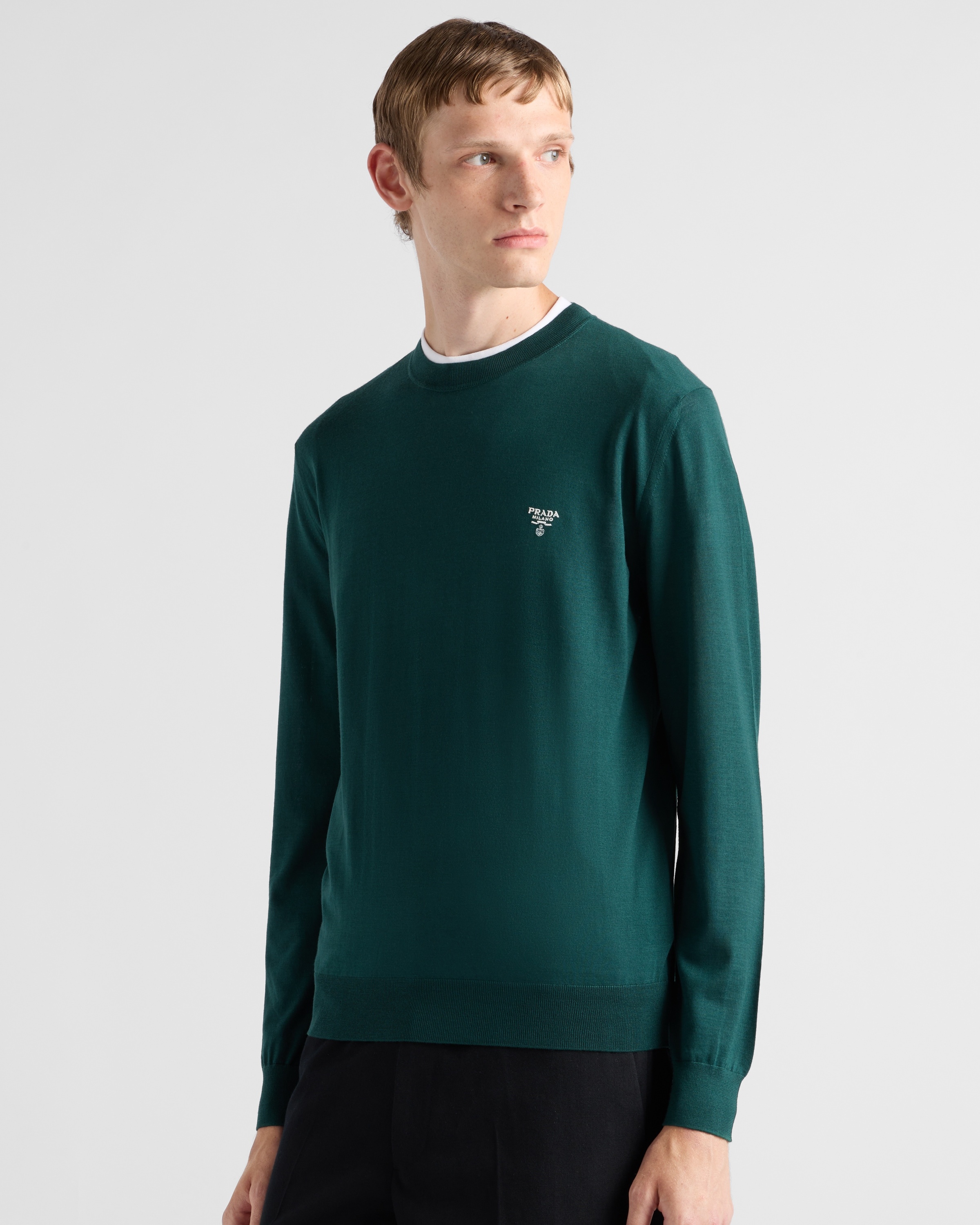 Superfine wool crew-neck sweater - 4