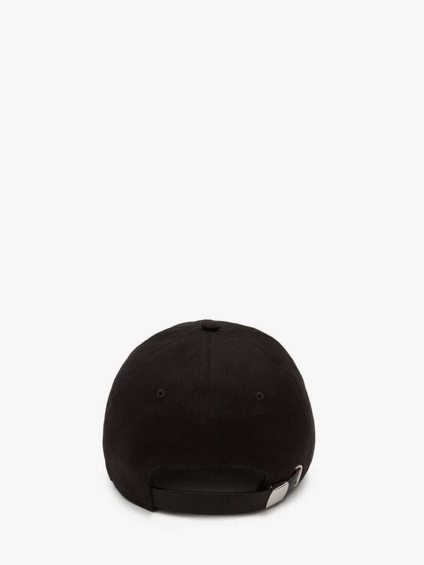 Alexander Mcqueen Signature Baseball Cap in Black/ivory - 3