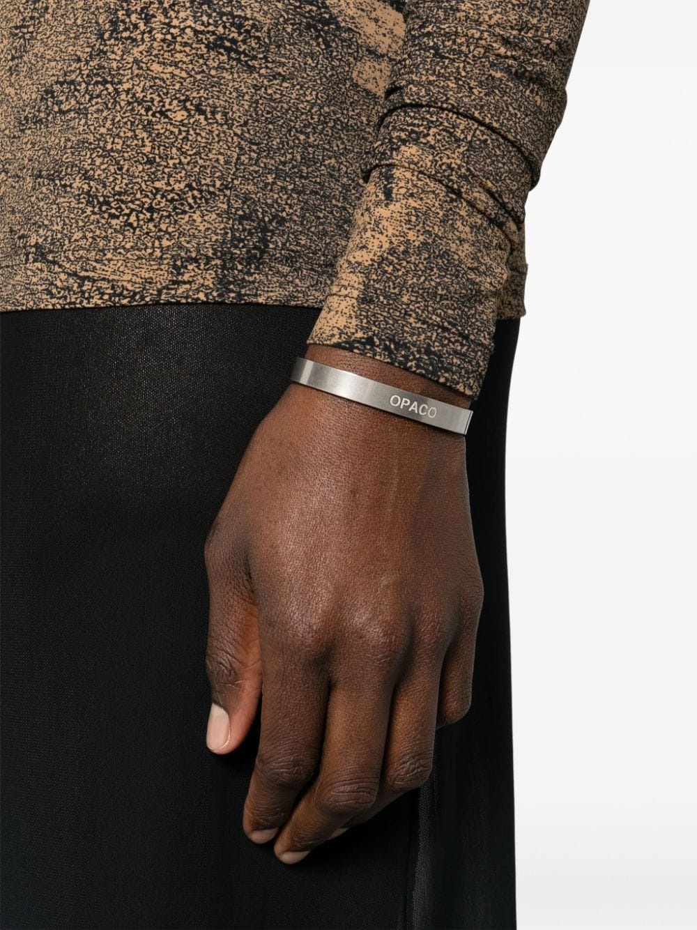 Numeric engraved cuff bracelet - 2