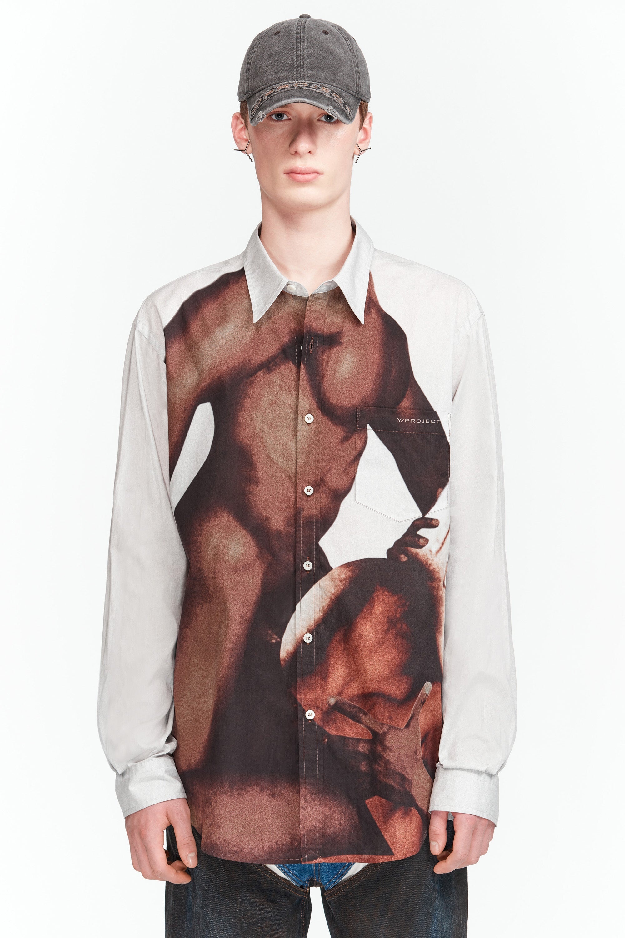 トップス Y/project 23FW collage print shirt Y/PROJECT - BODY COLLAGE SHIRT | HBX - Globally Curated