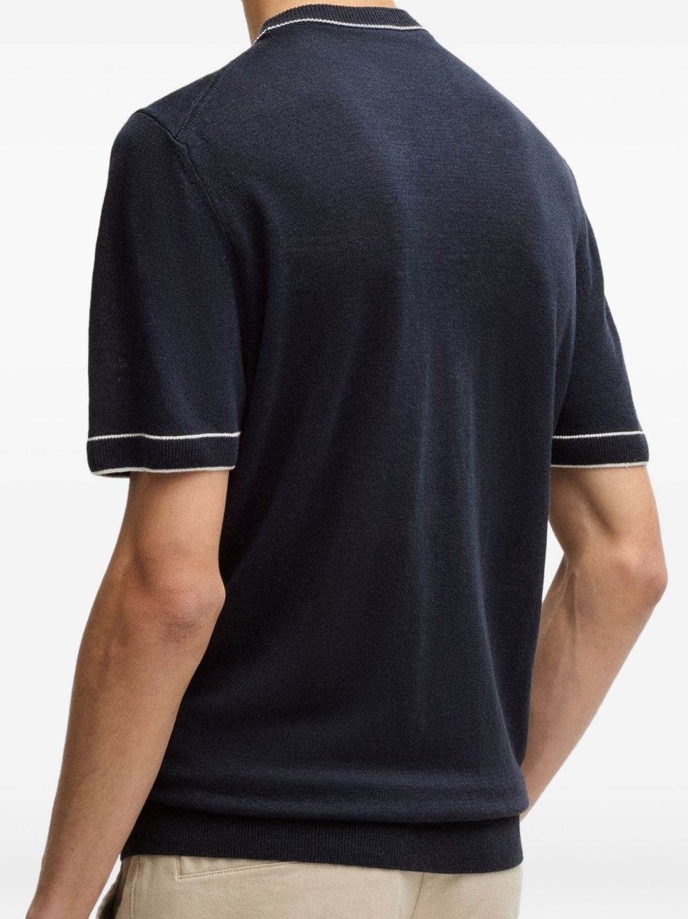 knitted short-sleeve T-shir - 2