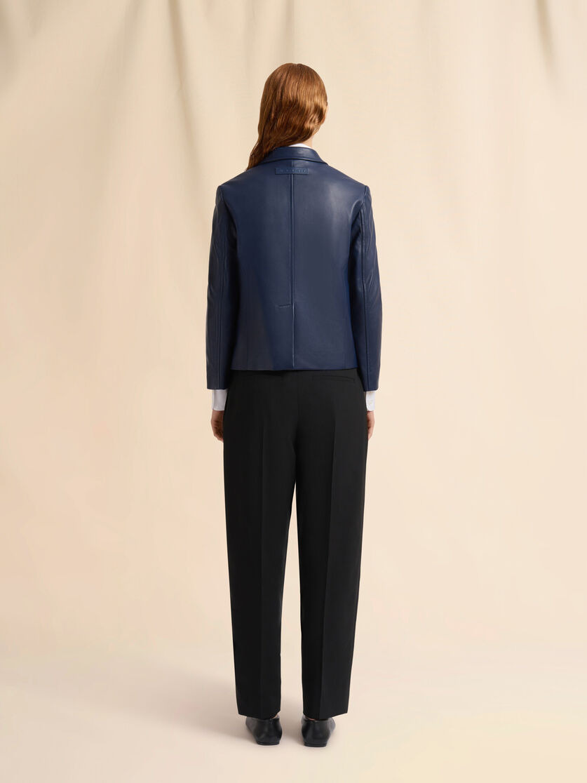 BLUE NAPPA JACKET - 3
