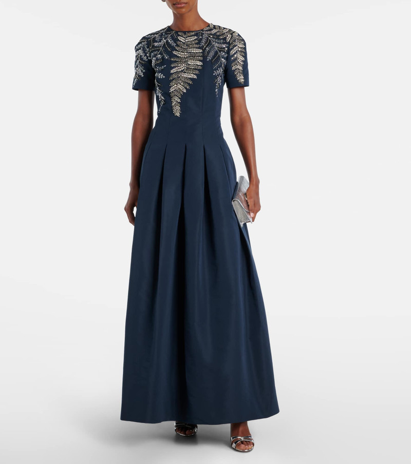 Oscar de la Renta Embellished faille gown outlook