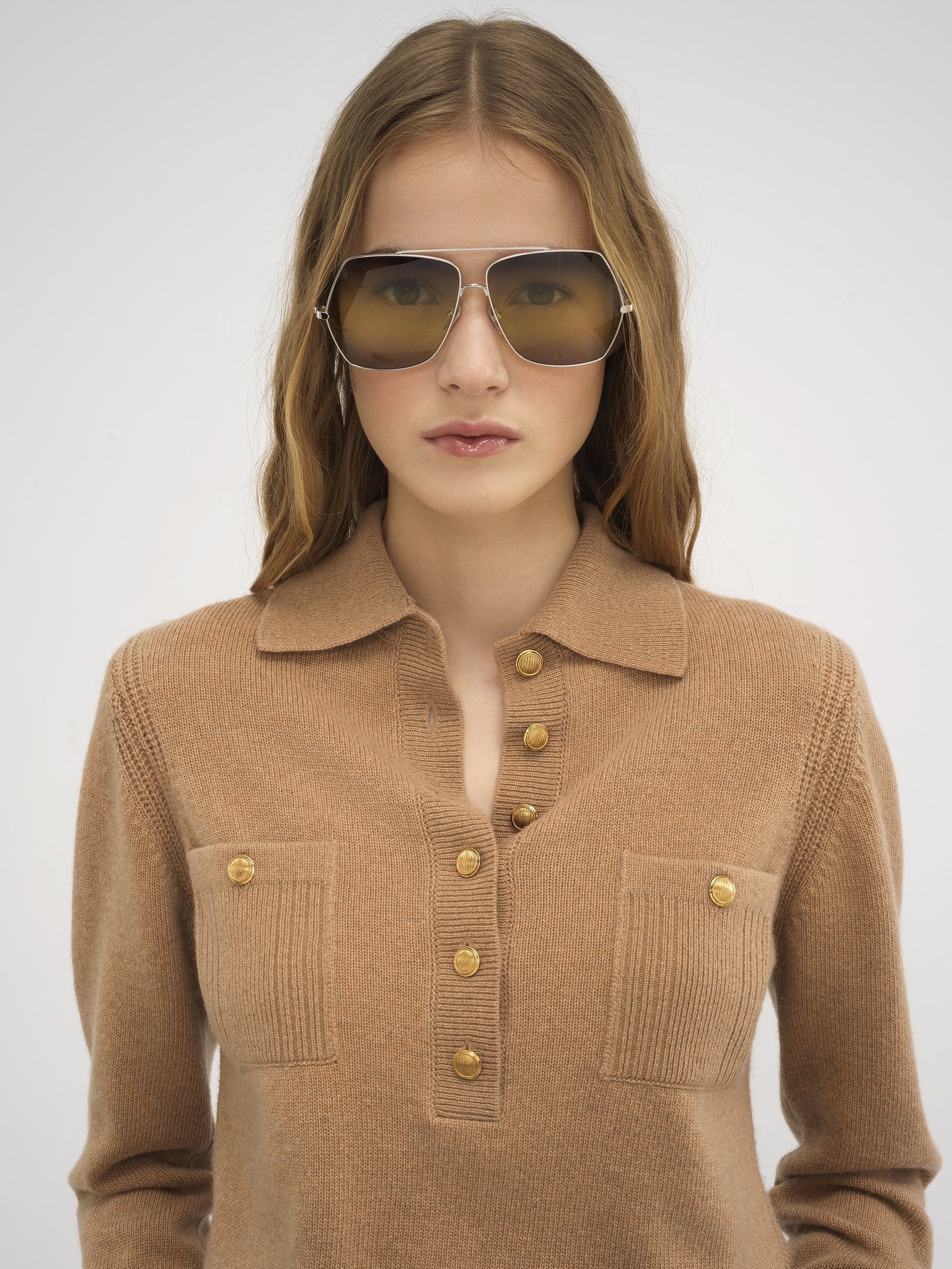 POLO SWEATER IN WOOL & CASHMERE - 6